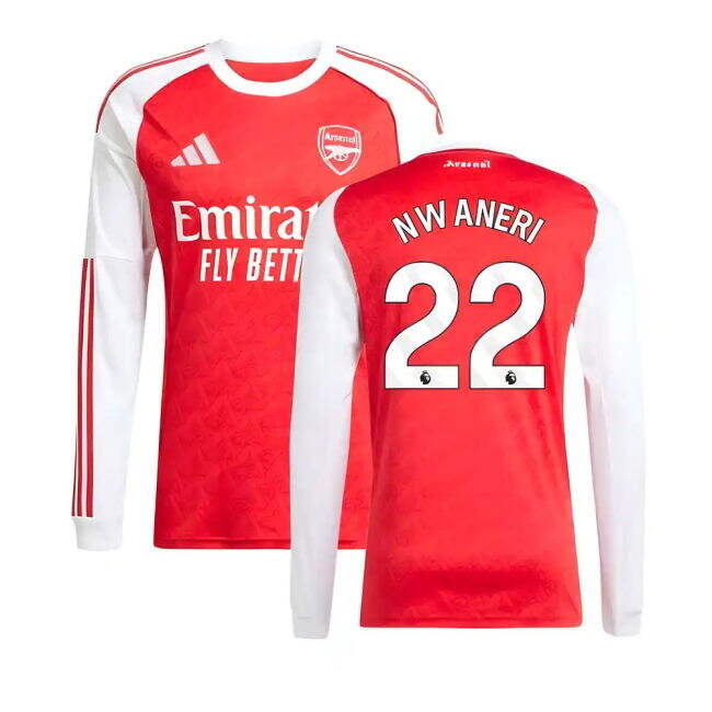 Genuine 2025-2026 Arsenal English Football Home Strip (Nwaneri 22) (1)