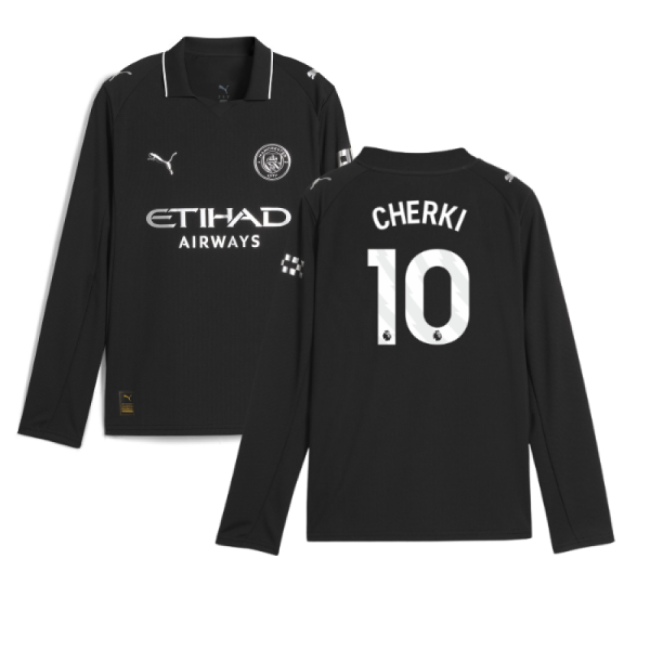 Man City 2025-20 Away Football Shirt Cherki 10 Edition L M S Kids