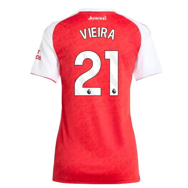 2025-2026 Arsenal Home Shirt (Womens) (Vieira 21) (Limited Edition)