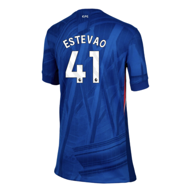 Fan Gear Chelsea Chelsea Home Shirt Kids Estevao #41 Pro Series Mo...
