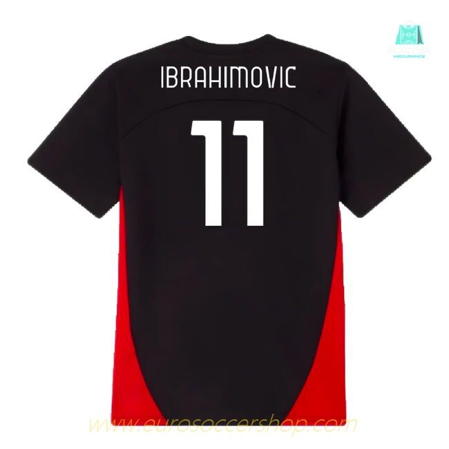 2024-2025 AC Milan Training Shirt (Black) - Kids (Ibrahimovic 11)