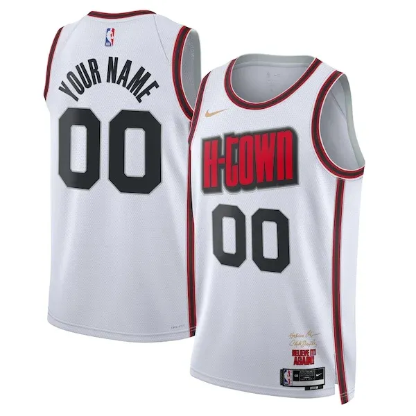 Houston Rockets HOU Swingman Jersey - high-quality team-jersey - White