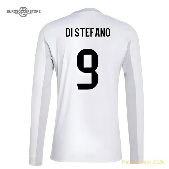 2025-2026 Real Madrid Long Sleeve Main Jersey (di Stefano 9)