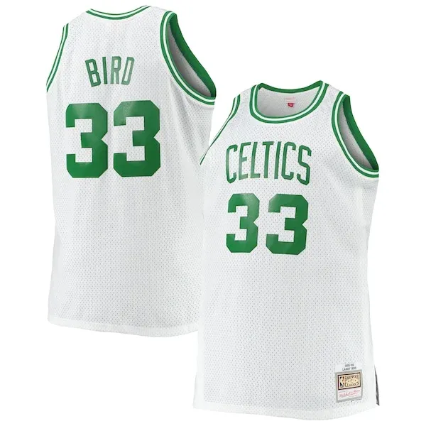 Larry Bird BOS Swingman Jersey - top-tier fashionable - White