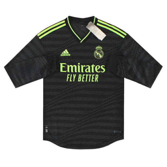 Third Shirt for Real Madrid Authentic Long Sleeve 2022-2023 (Adult