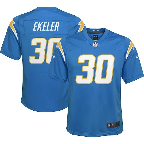 None Austin Ekeler Game Jersey - Blue | NFL Player Jersey | NFL Footba