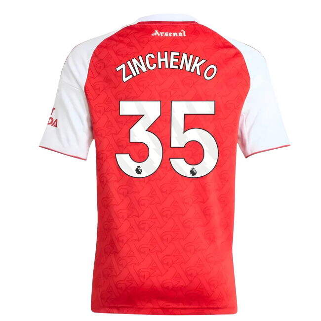 Arsenal Arsenal Home Shirt Kids Zinchenko #35 Elite Performance Su...