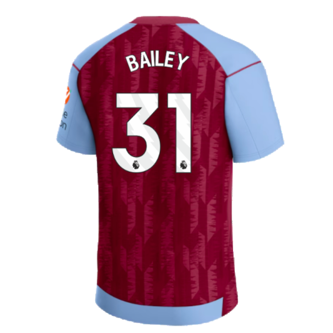 Bailey 31 Updated Aston Villa Home Match Shirt 2023-2024