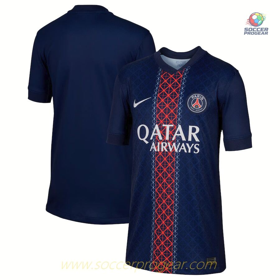 PSG Home Childrenren's Football Jersey 2025-2026 Season
