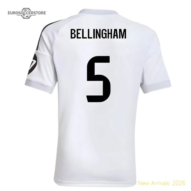 Premium-grade 2025-2026 Real Madrid Main Jersey (kids) (bellingham 5)