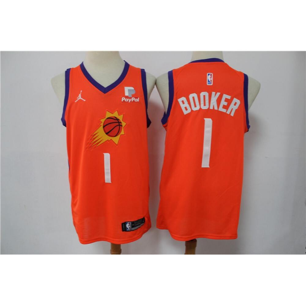 Performance Performance Men's PHX #1 Devin Orange Basketball Jersey