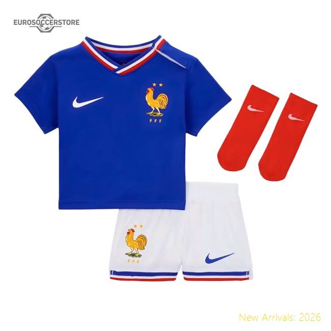 France 2024-2025 Home Kit - Genuine Stretchable Ventilation