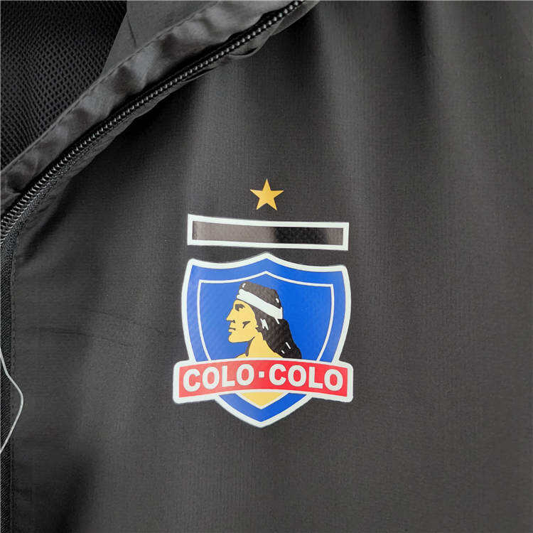 2023 Colo-Colo Black Windbreaker - Official Replica 6208