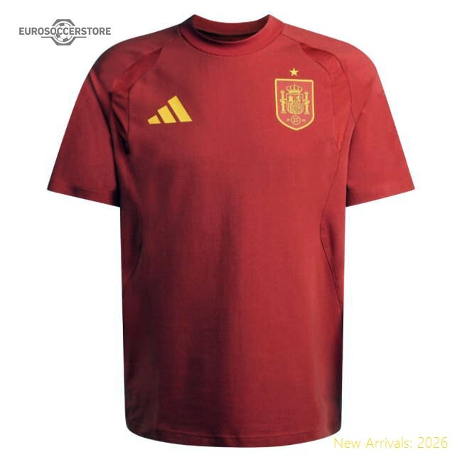 2026/27 Spain National Tiro Travel Tee (red) (your Name