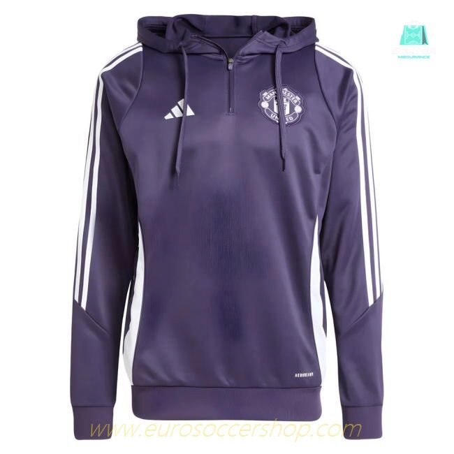 2025-2026 Man Utd Training Hoody (Aurora Plum)