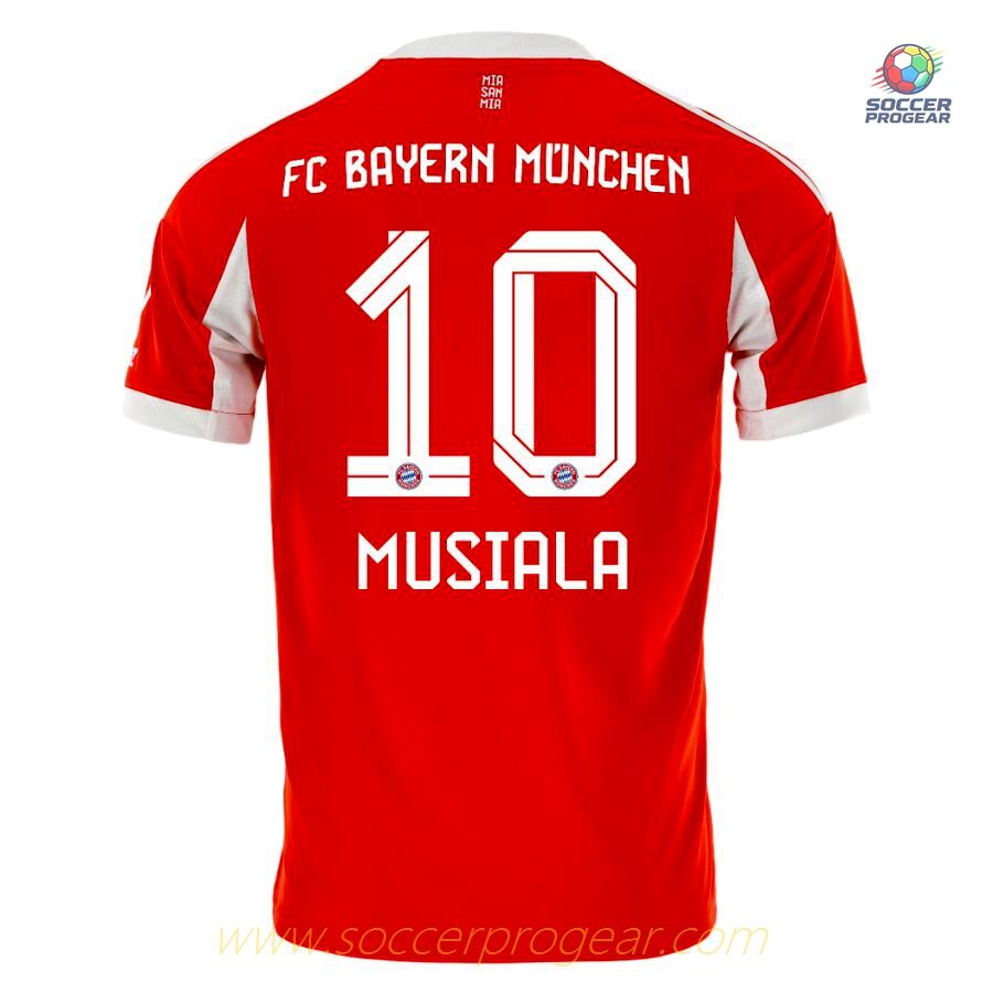 Bayern Munich Youthren's Home Football Shirt Team Jersey 2025-26 Edition Musiala