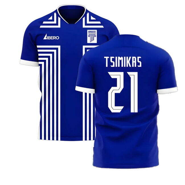 Updated Greece Away Football Shirt 2025-2026 (TSIMIKAS 21) (1)