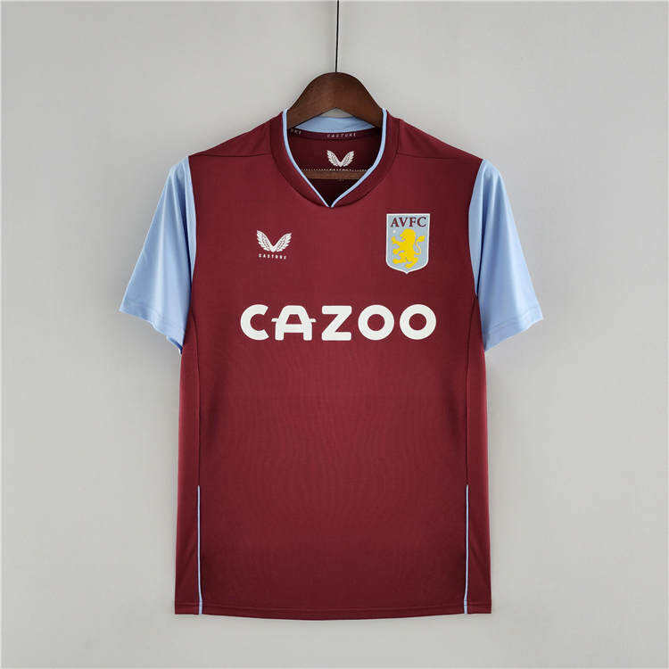 Aston Villa 2223 Home Soccer Jersey Red Football Shirt - Official