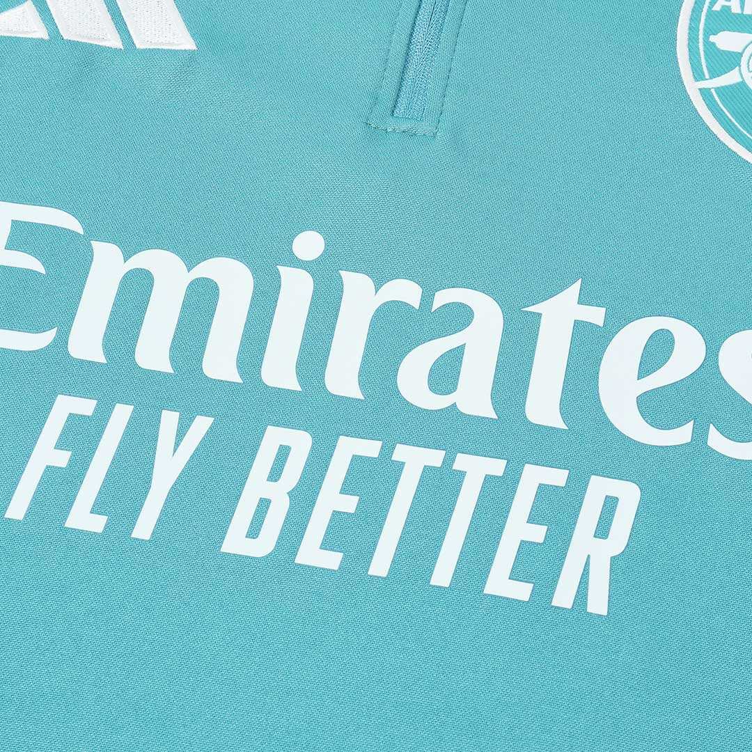 Arsenal 1/4 Zip Tracksuit 2025/26 Kids Green