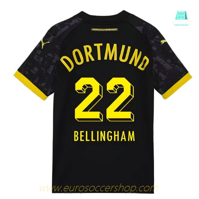 2023-2024 Borussia Dortmund Away Shirt (Kids) (Bellingham 22)