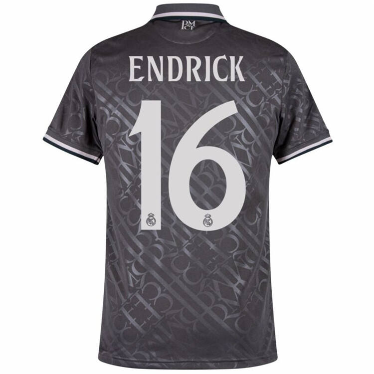ENDERICK 16 Real Madrid 2425 Third Grey Shirt - Official Replica 14974
