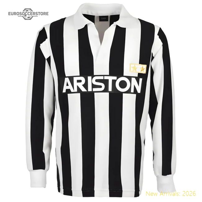Premium Black And Whites 1985-1989 Home Retro Football Shirt
