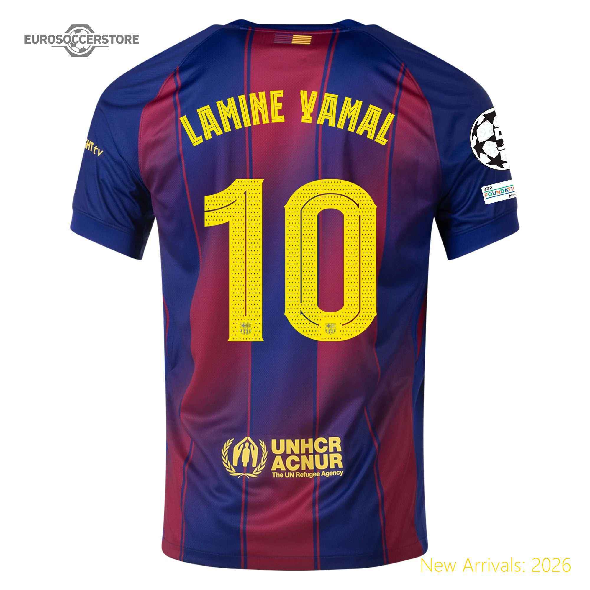 Men Bar Lamine Yamal Barcelona Home Home High-quality Jersey 2023