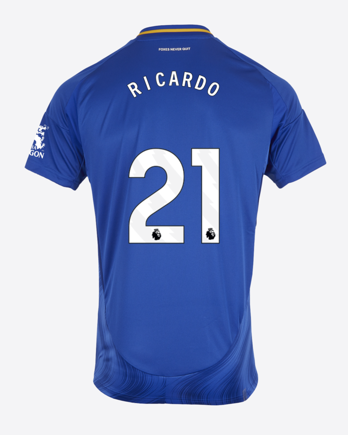 RICARDO 21 Leicester City Home Soccer Jersey for the 24-25 Season