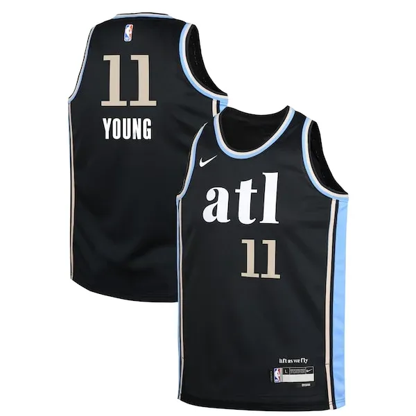 Trae Young ATL Swingman Jersey - fashionable premium - Black #1