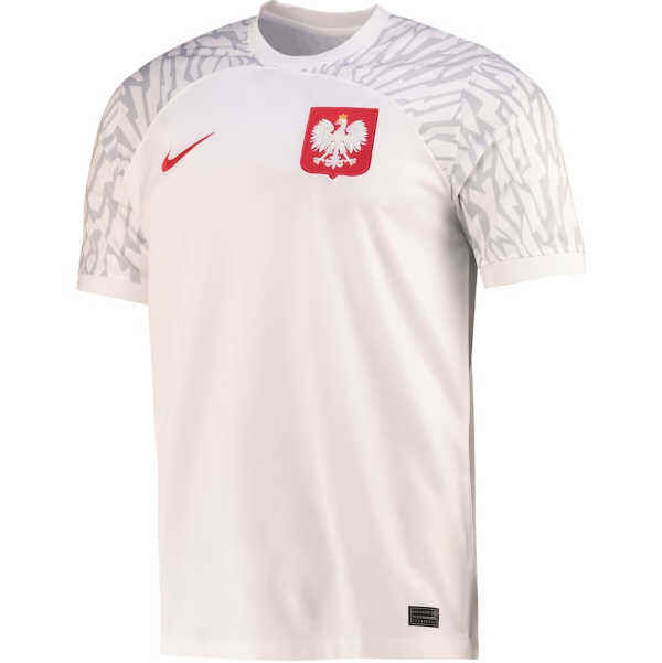 Poland World Cup 2022 Soccer Jersey Home White Football Shirt - World