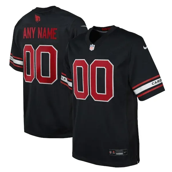 None Arizona Cardinals Game Jersey - Black | NFL Player Jersey