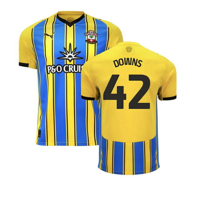 Pro-Grade 2025-2026 Southampton Away Shirt (Downs 42) Soccer Shirt