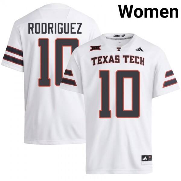 Women Texas A&m Aggies #10 Jacob Rodriguez Women Red V2b Jersey