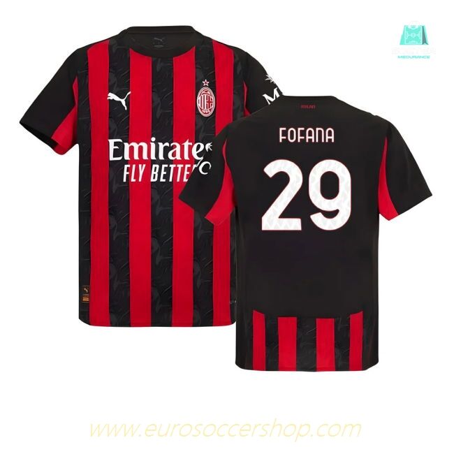 2025-2026 AC Milan Authentic Home Shirt (Fofana 29)