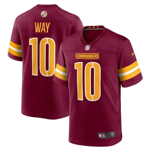 Performance None Game Jersey - Premium Burgundy NFL Fan Jersey | Ga...
