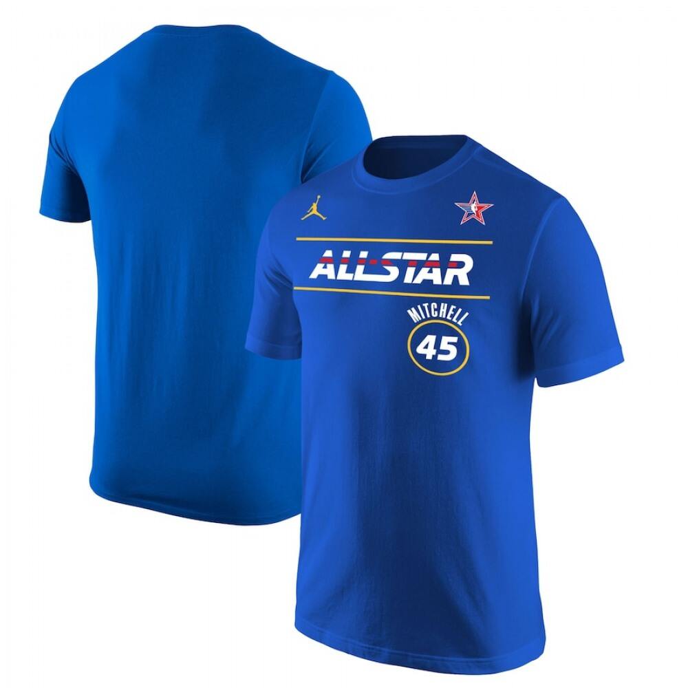 Donovan Mitchell45 Blue Jersey - - Basketball Fan Gear