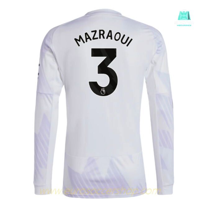 2025-2026 Man Utd Long Sleeve Away Shirt (Mazraoui 3)