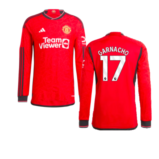 Authentic Licensed Man Utd Garnacho 17 2023 2023-2024 Man Utd Long ...