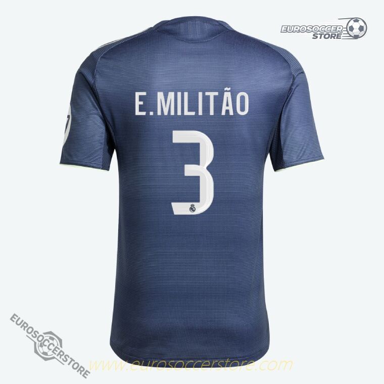 Away Jersey of Real Madrid for 25-26 Season (Player Version) with E. MILITÃO 3