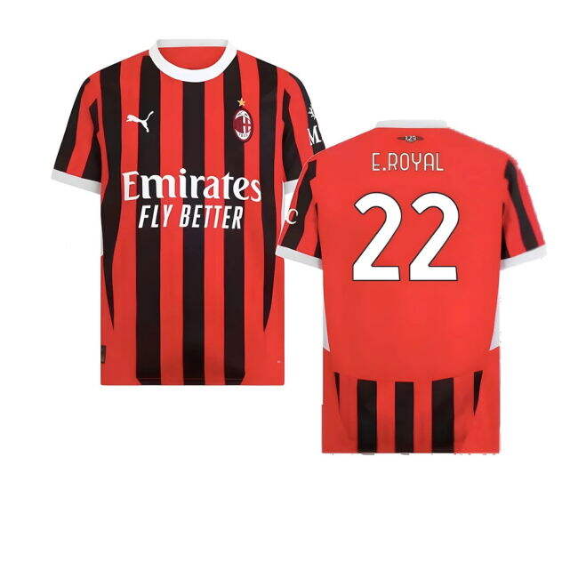 High Quality Rossoneri Home Uniform R. 2 #2 2024-2025 Season (v6)