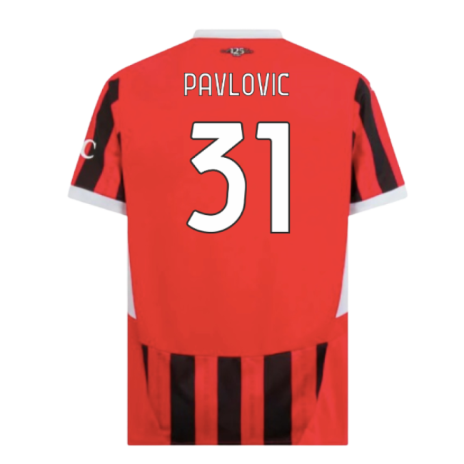 Professional Grade Acm Ac Milan Home Shirt Pavlovic #31 New Releas...