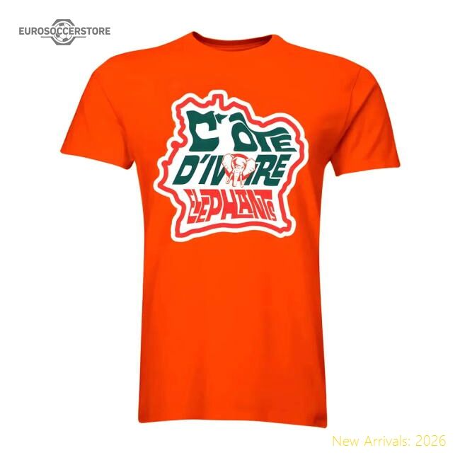 Ivory Coast The Elephants T-shirt (orange) - Premium Collection