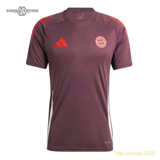 2024-2025 Bayern Munich Training Shirt (shadow Maroon) (olise 17)