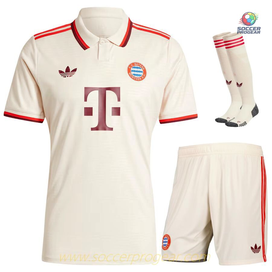 Bayern Munich Third Youth'sren's Jersey Set Team Jersey 2024-25 Edition