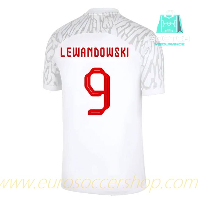 2022-2023 Authentic Poland Home Kit (Lewandowski 9)
