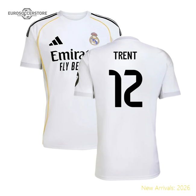 First-class 2025-2026 Real Madrid Home Jersey (trent 12)