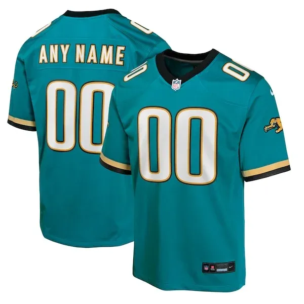None Jacksonville Jaguars Game Jersey - Teal | NFL Player Jersey