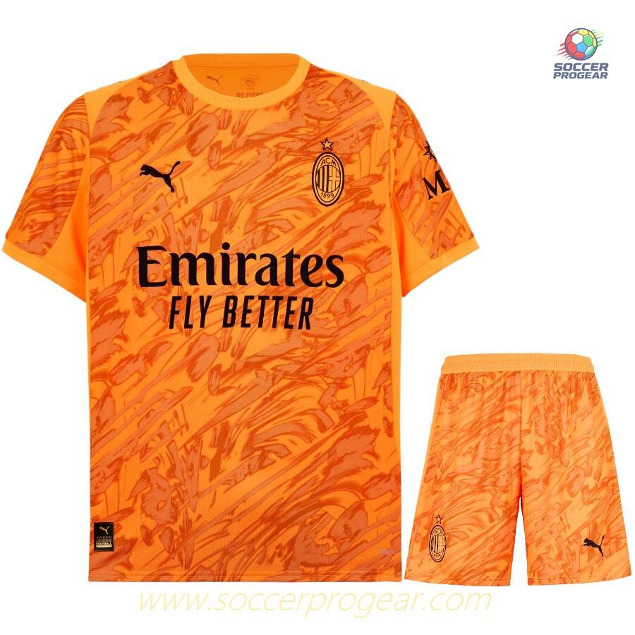 AC Milan Children Away Goalkeeper Football Jersey 2025-26 Edition
