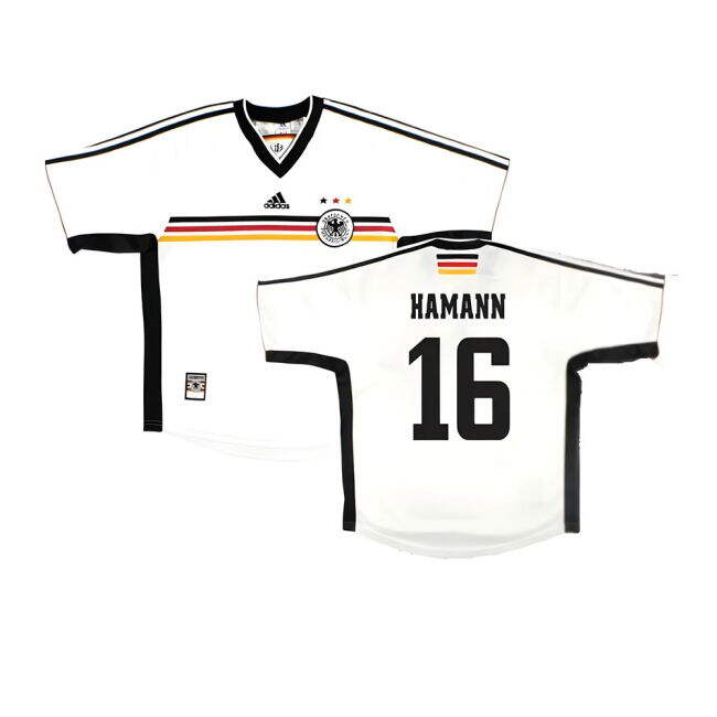 Germany 1998-00 Home Shirt ((Very Good) L) (Hamann 16)
