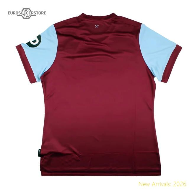 Premium-grade 2023-2024 West Ham United Home Shirt (womens) (emerso